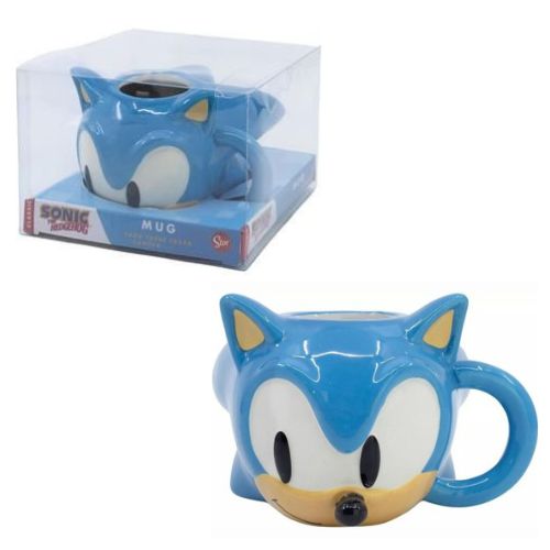 SONIC – Tazza con personaggio 3D – Sonic 380ml (In confezione regalo xxcm)…x12